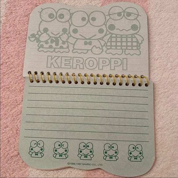 Vintage Sanrio Keroppi Mini Notepad Paper Book - Picture 6 of 10
